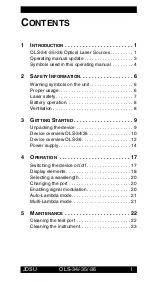 Preview for 4 page of JDS Uniphase 2303/01 Operating Manual