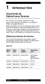 Preview for 6 page of JDS Uniphase 2303/01 Operating Manual