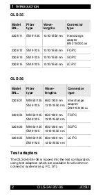 Preview for 7 page of JDS Uniphase 2303/01 Operating Manual