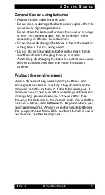 Preview for 20 page of JDS Uniphase 2303/01 Operating Manual