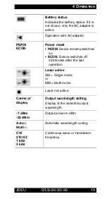 Preview for 24 page of JDS Uniphase 2303/01 Operating Manual