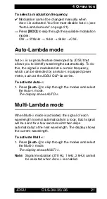 Preview for 26 page of JDS Uniphase 2303/01 Operating Manual