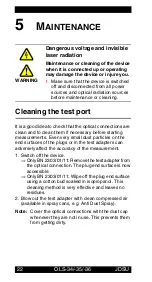 Preview for 27 page of JDS Uniphase 2303/01 Operating Manual