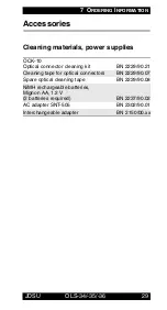 Preview for 34 page of JDS Uniphase 2303/01 Operating Manual