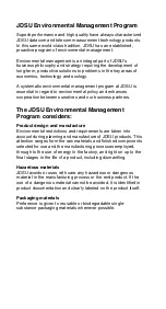 Preview for 36 page of JDS Uniphase 2303/01 Operating Manual