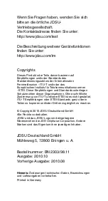 Preview for 39 page of JDS Uniphase 2303/01 Operating Manual