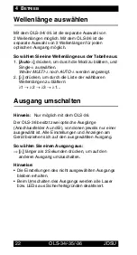 Preview for 63 page of JDS Uniphase 2303/01 Operating Manual