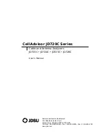 Предварительный просмотр 2 страницы JDS Uniphase CellAdvisor JD720C Series User Manual