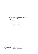 Preview for 2 page of JDS Uniphase CellAdvisor JD780A Series User Manual