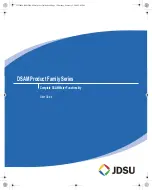 JDS Uniphase DSAM-1500 User Manual preview