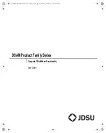 Preview for 3 page of JDS Uniphase DSAM-1500 User Manual