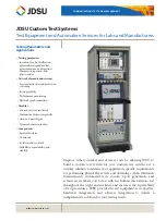 JDS Uniphase Network Device JDSU Brochure preview