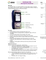 Preview for 1 page of JDS Uniphase OneExpert DSL Getting Started Manual