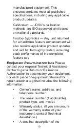 Preview for 13 page of JDS Uniphase Talk-N-Trace TM-110 User Manual