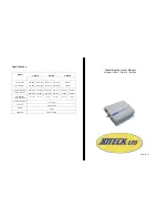 JDTECK CB-819 User Manual предпросмотр