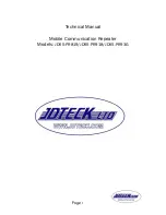 JDTECK JD55-PR819 Technical Manual preview