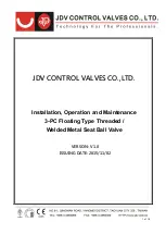 Preview for 1 page of JDV JBSM Installation, Operation And Maintenance Manual