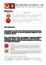 Preview for 5 page of JDV JBSM Installation, Operation And Maintenance Manual