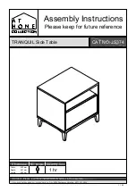 Предварительный просмотр 1 страницы JDW At Home TRANQUIL JS374 Assembly Instructions Manual