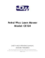 JDW CE124 Safety And Operating Manual предпросмотр