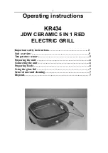 Предварительный просмотр 1 страницы JDW KR434 Operating Instructions Manual