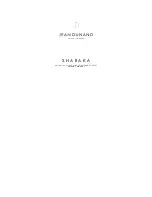 Preview for 1 page of Jean Dunand Shabaka Owner'S Manual