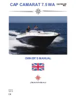 Jeanneau CAP CAMARAT 7.5 WA series 2 Owner'S Manual preview