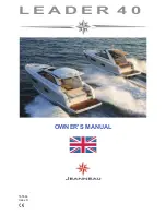 Предварительный просмотр 1 страницы Jeanneau Leader 40 Owner'S Manual