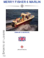 Preview for 1 page of Jeanneau MERRY FISHER 6 MARLIN Owner'S Manual