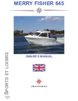 Preview for 1 page of Jeanneau Merry Fisher 645 Owner'S Manual