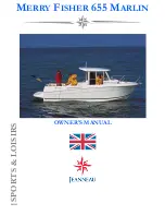 Jeanneau MERRY FISHER 655 MARLIN Owner'S Manual preview