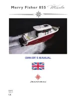 Preview for 1 page of Jeanneau MERRY FISHER 855 Owner'S Manual