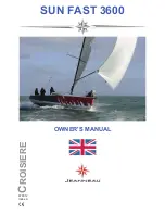 Preview for 1 page of Jeanneau SUN FAST 3600 Owner'S Manual