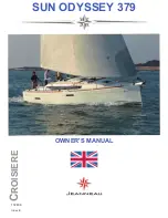 Preview for 1 page of Jeanneau Sun Odyssey 379 Owner'S Manual