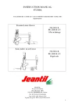 JEANTIL PR 2000 R GT Instruction Manual preview