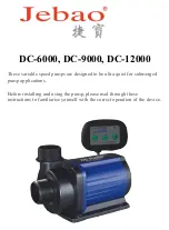 Jebao DC-6000 User Manual предпросмотр