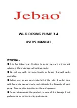 Предварительный просмотр 1 страницы Jebao DOSER 3.4 User Manual