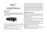 Jebao PU-11W Owner'S Manual предпросмотр