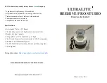 JEC Products ULTRALITE BEEHIVE PRO STUDIO Instruction Sheets preview