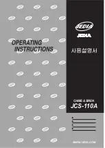 Jedia JCS-110A Operating Instructions Manual preview