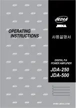 Preview for 1 page of Jedia JDA-250 Operating Instructions Manual