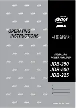 Preview for 1 page of Jedia JDB-225 Operating Instructions Manual