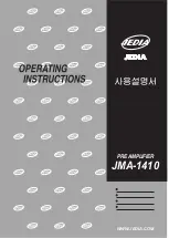 Jedia JMA-1410 Operating Instructions Manual preview