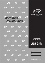 Jedia JMA-2104 Operating Instructions Manual предпросмотр