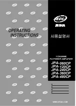 Jedia JPA-060CP Manual preview