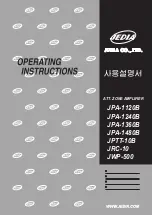 Jedia JPA-1120B Operating Instructions Manual preview