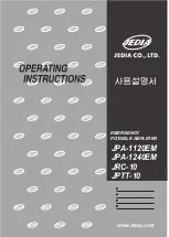 Jedia JPA-1120EM Operating Instructions Manual preview