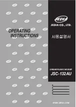 Jedia JSC-132AU Operating Instructions Manual предпросмотр