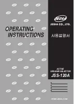 Preview for 1 page of Jedia JSS-120A Operating Instructions Manual