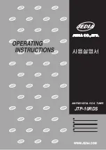 Jedia JTP-10RDS Operating Instructions Manual preview